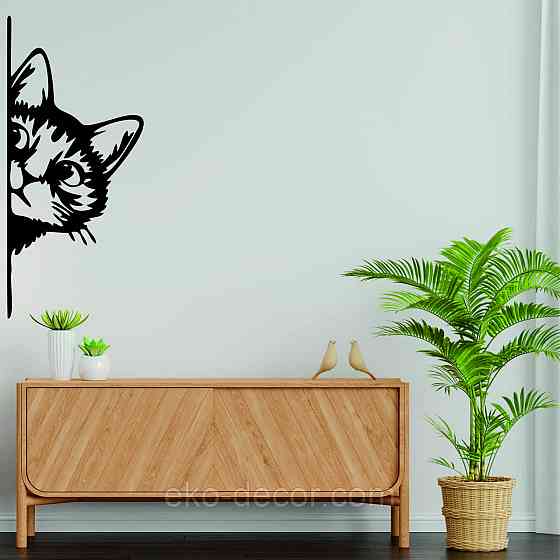 Декоративне настінне 3D Панно «Кіт» Декор на стіну з об'ємом (ціна за 1 шт) Київ