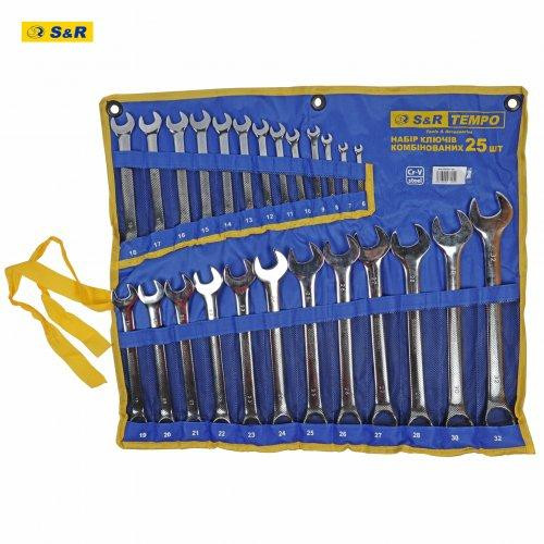 Набір ключів S&R Tempo 25 шт у тканинному чохлі Одеса - фото 4