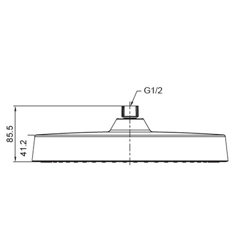 Лійка для душу стельова Koer KP-0403-03-OH 300мм (KR4996) Київ - фото 2