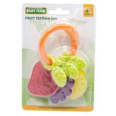 Прорезыватель Baby Team Погремушка Фрукты (8470) Винница