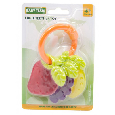 Прорезыватель Baby Team Погремушка Фрукты (8470) Винница - изображение 2