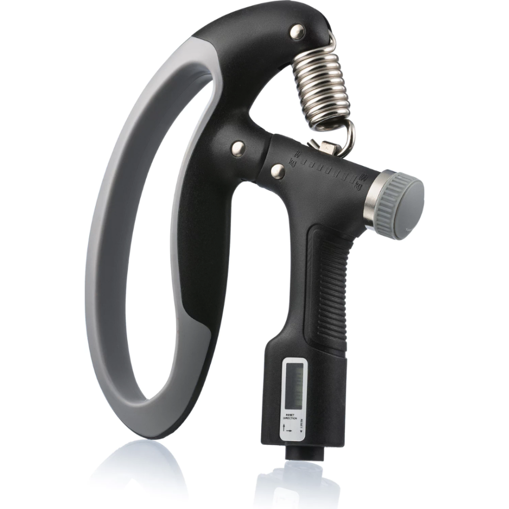 Еспандер регульований Gymtek 10-100кг з лічильником сіро-чорний Киев - изображение 2