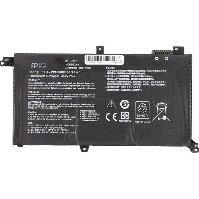 Акумулятор до ноутбука ASUS VivoBook S14 S43 (B31N1732) 11.4V 3600mAh PowerPlant (NB431779) Вінниця - фото 1