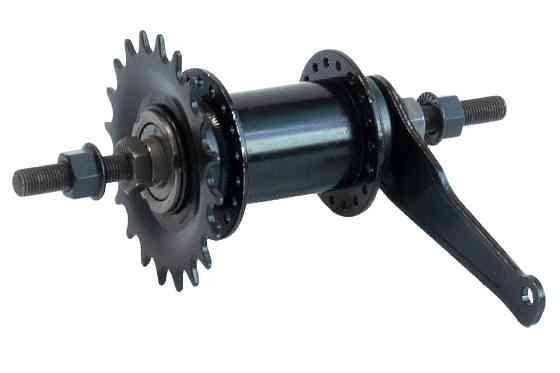 Втулка   заднего колеса велосипеда   (36 спиц, сталь, ножной тормоз, червячная, + звезда) Черная SF-CT01 Мукачево