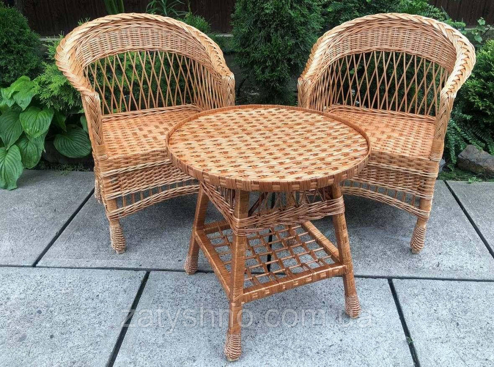 Меблі плетені з кріслами з низькою спинкою Київ - фото 6