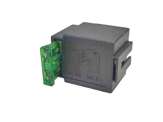 Реле контакту 12В 30А універсальне, стартера, світла (з кріпленням та запобіжником) 4 Мукачево