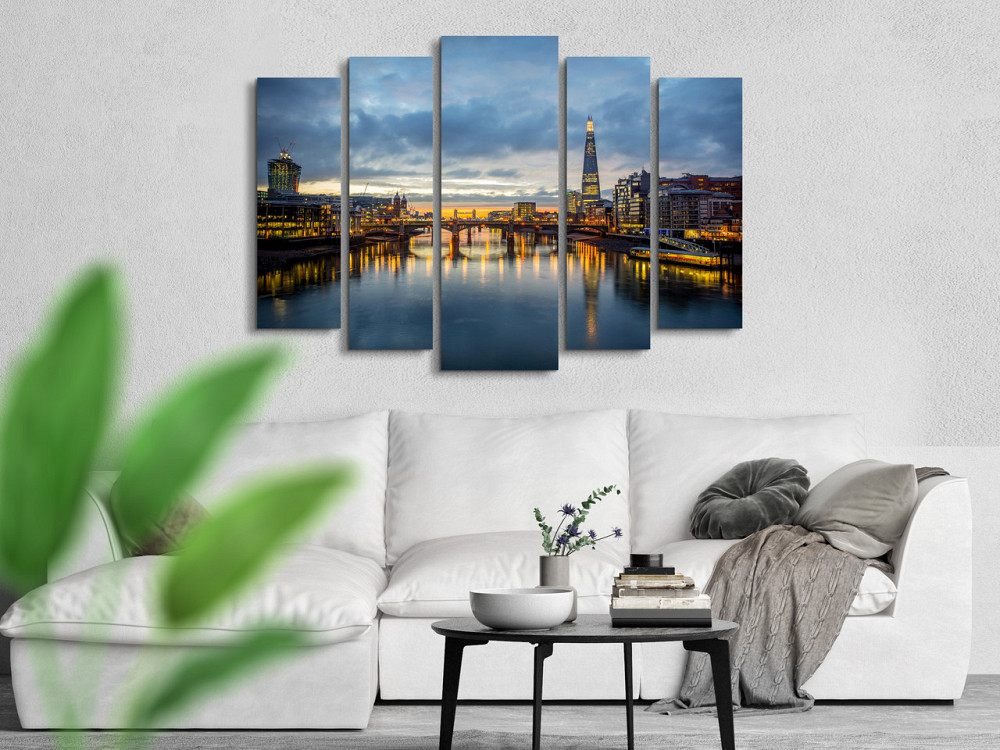 Модульна картина Місто Світанок Art-281_5 ( 80х118см ) Київ - фото 2