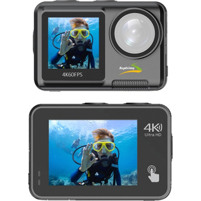 Экшн-камера Aspiring Repeat 4 ULTRA HD 4K DUAL SCREEN (86ASZE21PB) Винница - изображение 4