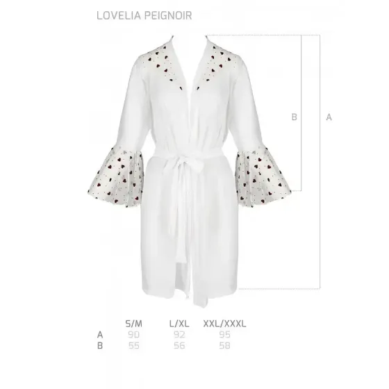 Повітряний пеньюар Passion LOVELIA PEIGNOIR L/XL, white Львів