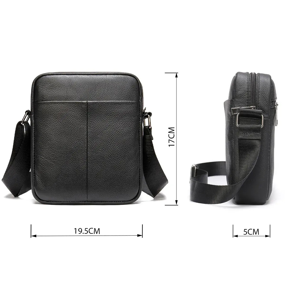 Сумка шкіряна чоловіча крос боді, Сумка чоловіча плечова сумка месенджер слінг OD-67 Івано-Франківськ - фото 6