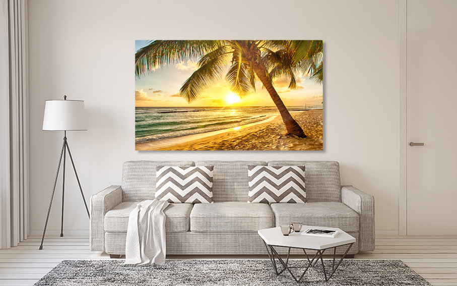 Картина холст у вітальню / спальню Захід сонця    MLP_81 ( 60х30см ) 90х180см Київ - фото 2