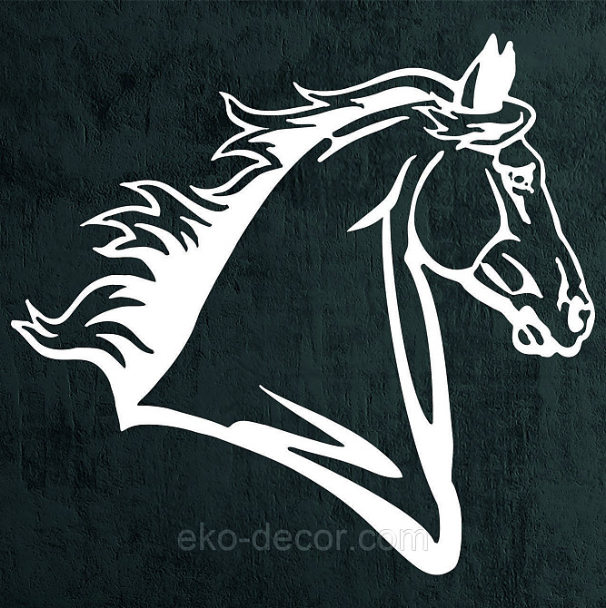 Декоративне настінне Панно «Лошадь», Декор на стіну 70*64 см, Білий Київ - фото 4