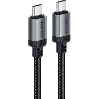 Дата кабель USB-C to USB-C 1.2m 3A aluminum alloy C20-03 Black Acefast (6974316283775) Вінниця