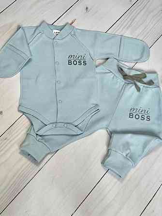 Комплект для малюків Mini Boss 2 предмета зріст 62 см (1 - 3 місяці) Lari блакитний Кривий Ріг