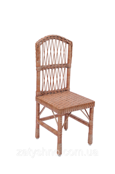 Стілець плетений з лози зручний Київ - фото 1