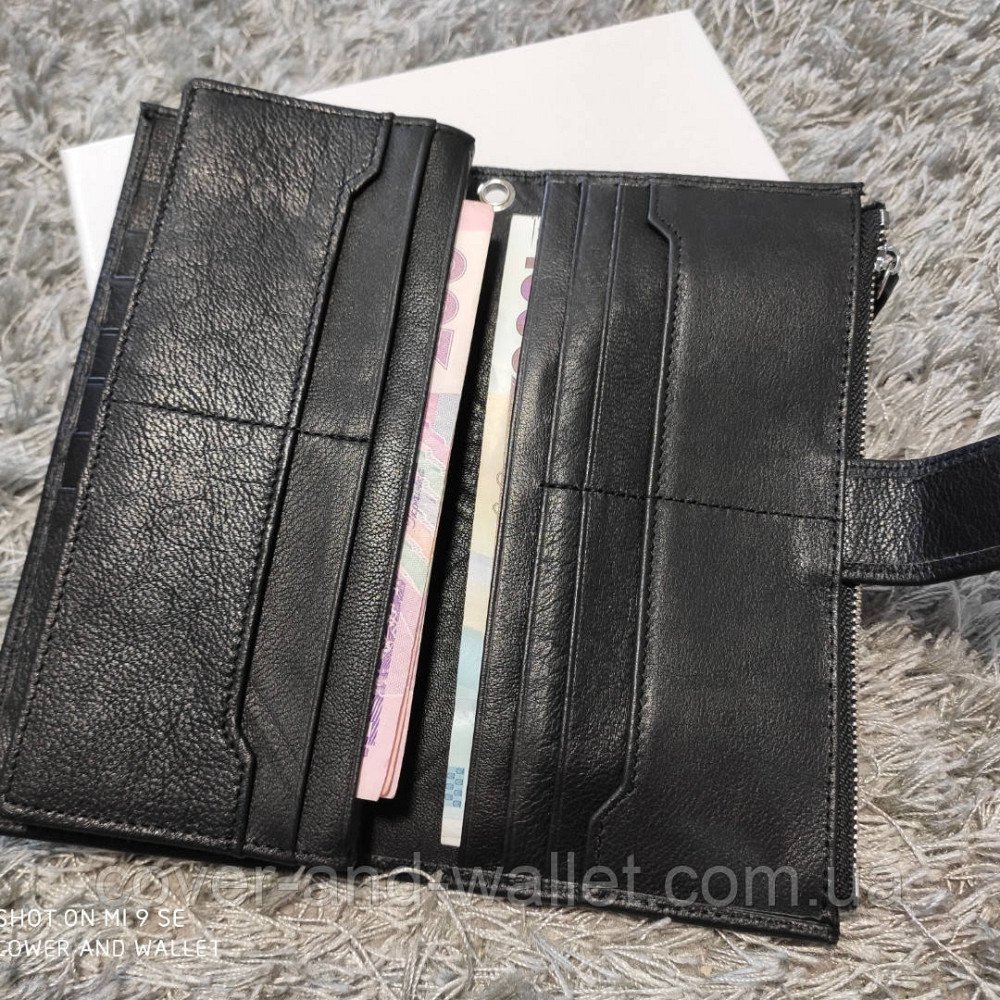 Кожаный мужской кошелек клатч на много карточек с ремешком для руки ST 1432 Киев - изображение 4