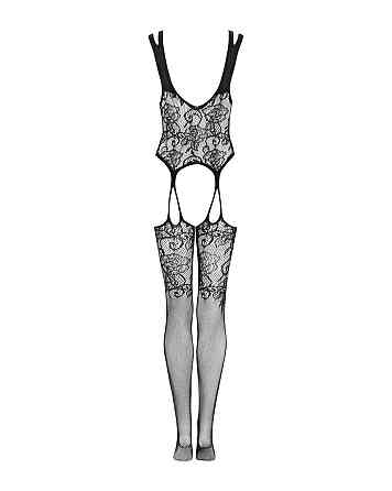 Бодистокинг Obsessive Bodystocking F237 S/M/L, растительное плетение, имитация чулок Sex Aura Киев