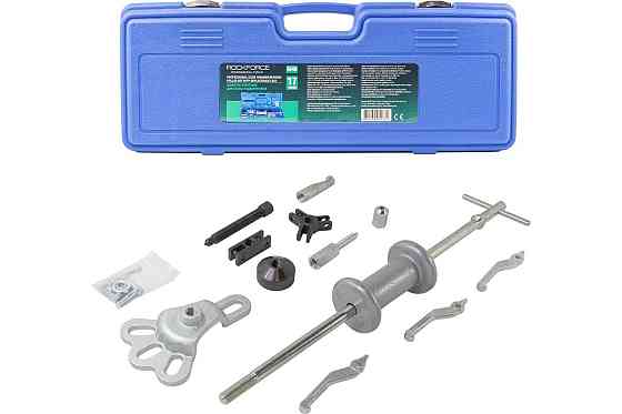 Молоток обратный для съема подшипников в наборе со сменными лапами (17 предметов)в кейсе. ROCKFORCE RF-664B(17 предметов) Одеса