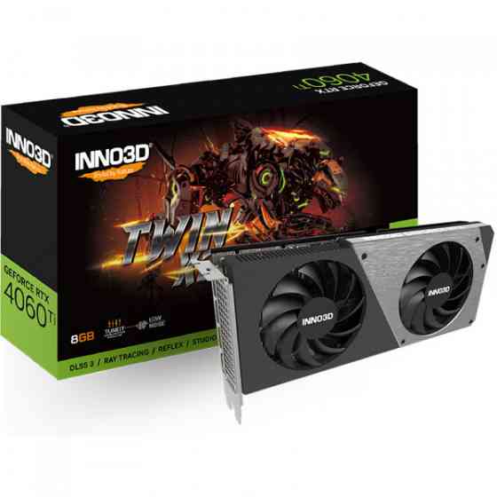 GeForce RTX4060 Ti Inno3D TWIN X2, 8GB GDDR6, 128bit, PCI-E 4.0 X16 Київ