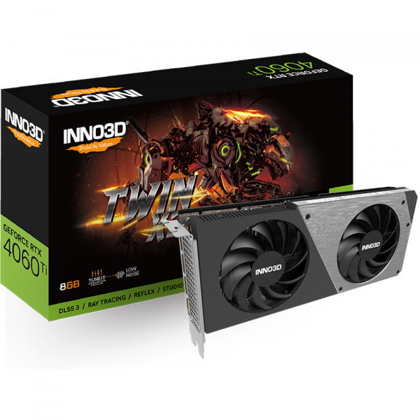 GeForce RTX4060 Ti Inno3D TWIN X2, 8GB GDDR6, 128bit, PCI-E 4.0 X16 Киев - изображение 3