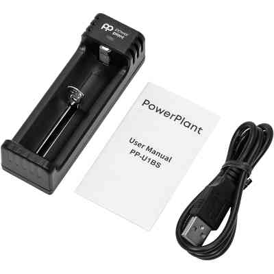 Зарядное устройство для аккумуляторов PowerPlant PP-U1BS (Li-ion / input DC 5V/2A) (AA620197) Винница