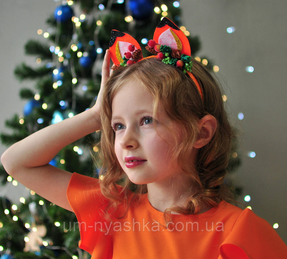 Обруч с ушками Лисичка Ушки Лисички Ушки Белочки Кривой Рог - изображение 5