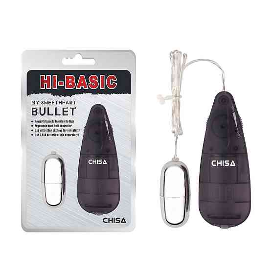 Вибропуля на пульте управления Chisa Hi-Basic, серебристый Sex Aura Киев