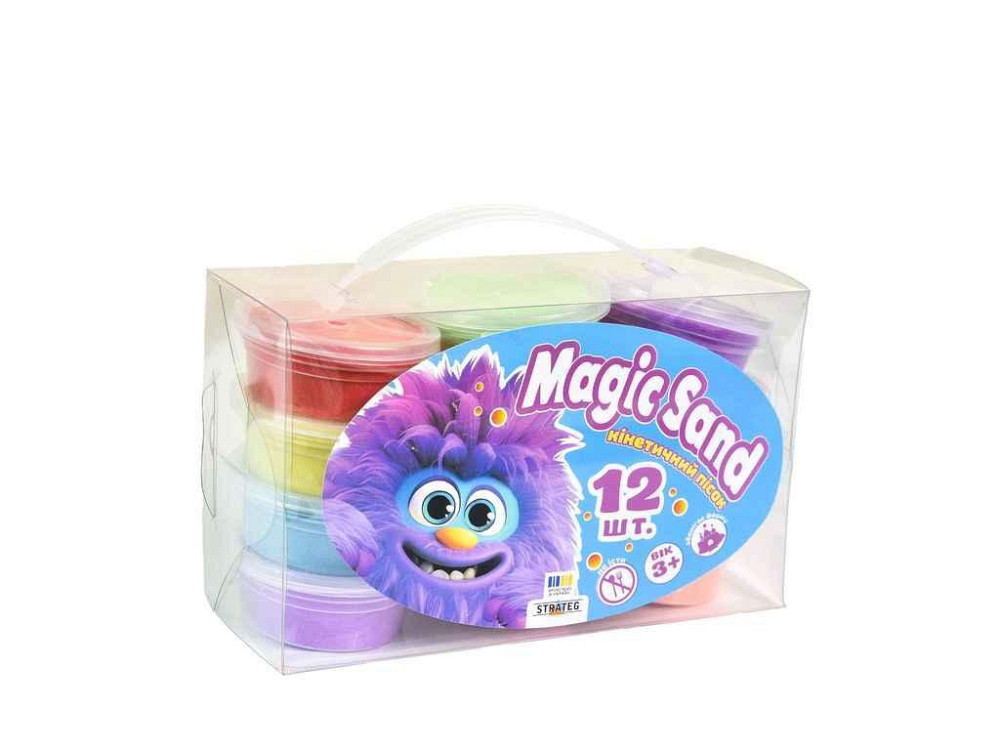 Кинетический песок Magic sand 12шт 39405 ТМ STRATEG Киев - изображение 1