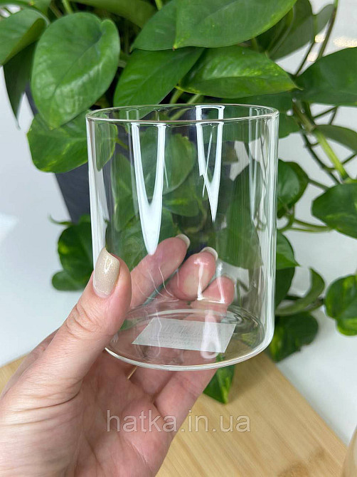 Склянка стильна скляна "Циліндр" 400 мл прозора для дому та ресторану 102-763 Київ - фото 1