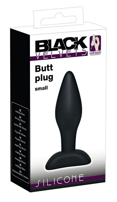 Анальна пробка - Black Velvets Butt Plug Small Sex Aura Київ - фото 1