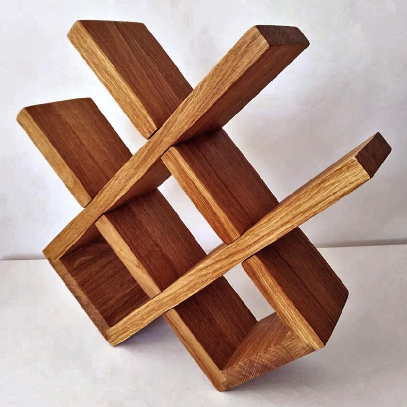 Настільна винна полиця "Катлер" шафран Миколаїв - фото 1