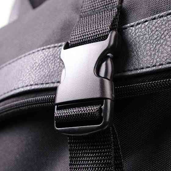 Рюкзак для ноутбука із вставками еко-шкіри FABRA 22582 Чорний Київ