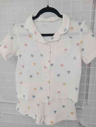 Дитяча піжама з мусліна шорти з сорочкою Суничка 134-140 Харків
