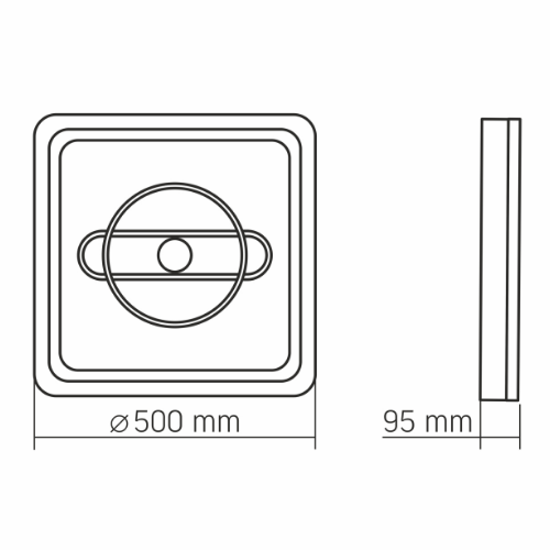 LED Світильник функціональний 56W VL-CLD-995-CF Decora Videx Житомир