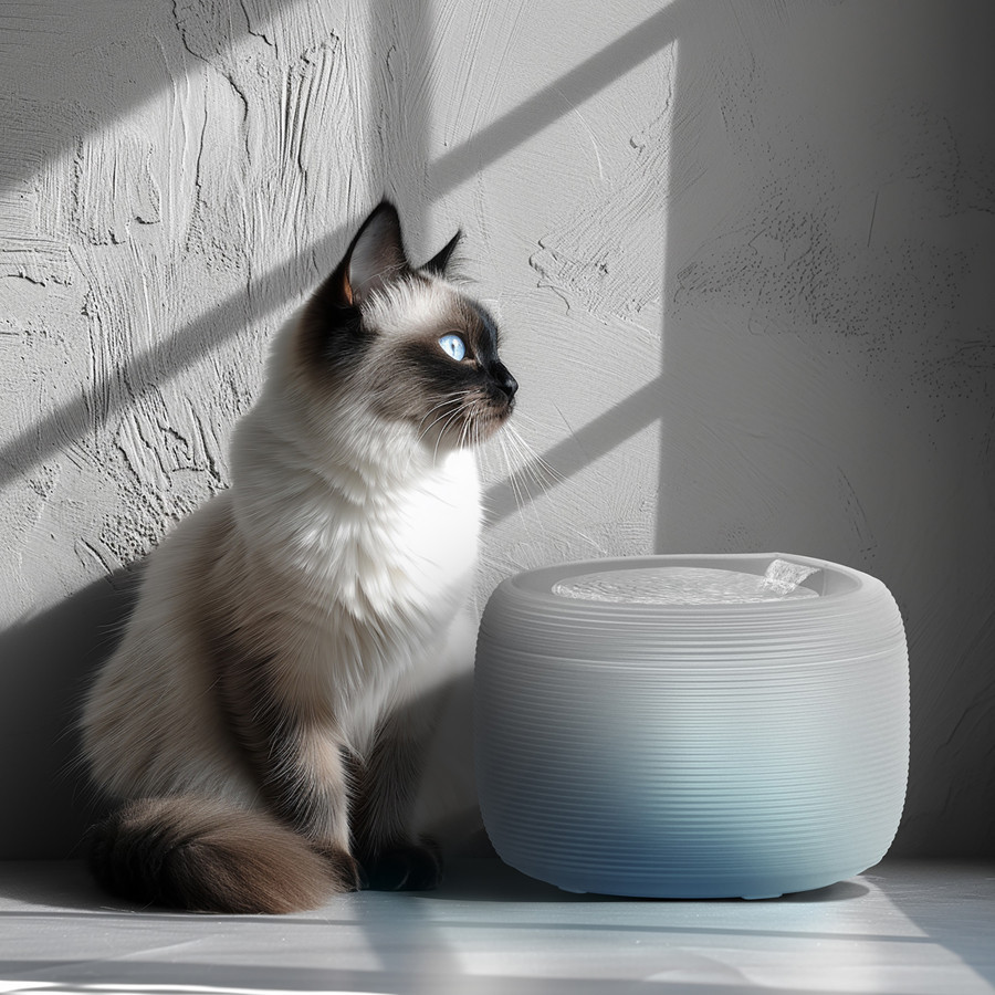 Фонтан-поилка для собак и котов автоматический WAUDOG с подсветкой, 2,5 л, белый Киев - изображение 6