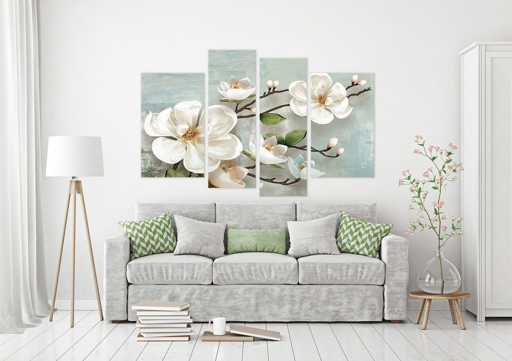 Модульна картина в спальню, вітальню Квіти Art-602_4 Київ - фото 2
