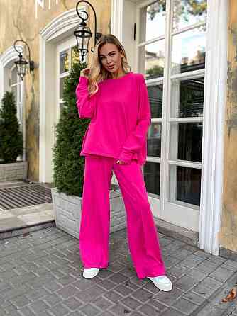 Жіночий стильний повсякденний костюм турецька двонитка Барбі Одеса