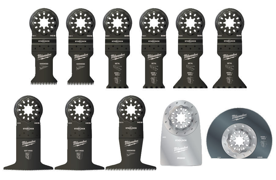 Набір полотен для мультитул (11шт) MILWAUKEE 48906090 Одесса - изображение 1