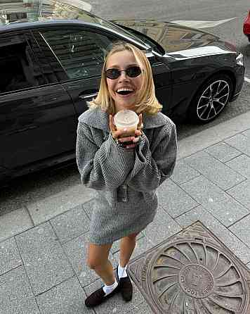 Женский теплый базовый костюм двойка: кофта и юбка турецкая ангора вязка 46/48 Одесса