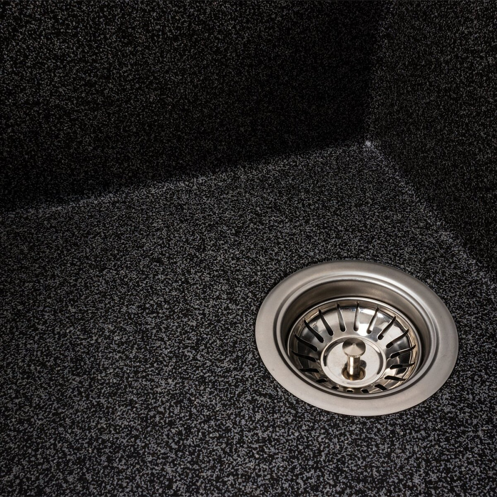 VALESO Гранітна мийка для кухні VALESO SOLID 7843 матова Графіт Коломия - фото 14