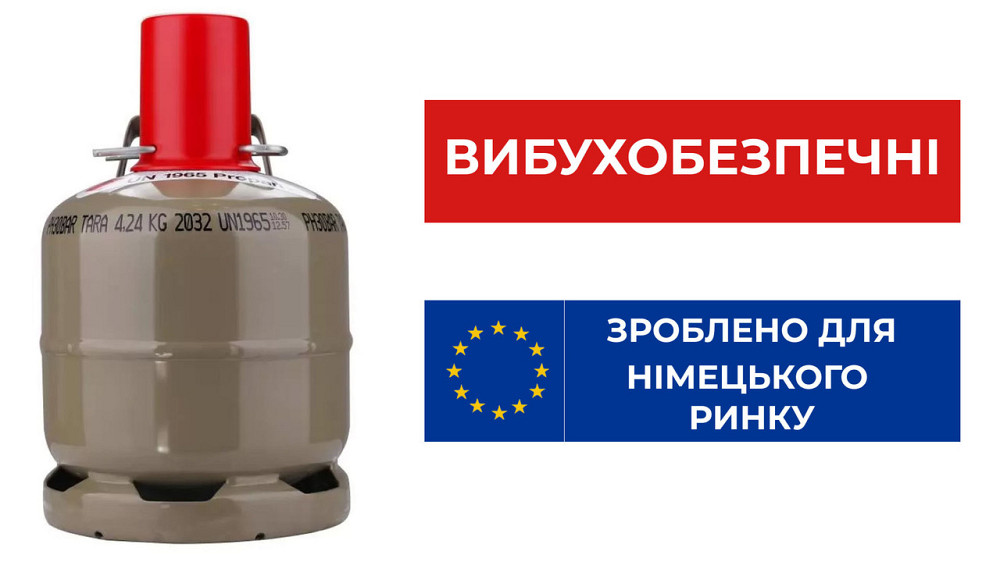 Балон вибухобезпечний, 7 л метал, Німеччина 41012 Код: 010546 Рівне - фото 1