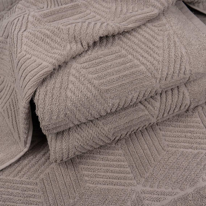 Махровий рушник для обличчя та рук Уельс GM Textile 50х90см 500г/м2 (Шоколад) Суми - фото 2