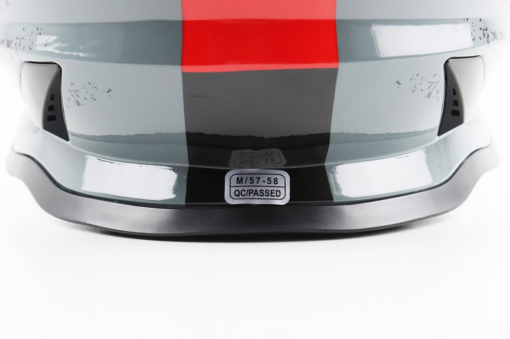 Шолом кросовий/ендуро/АТV зі склом BLD-819-7 М (57-58см), ЧОРНИЙ/СІРО-ЧЕРВОНИЙ Київ - фото 7