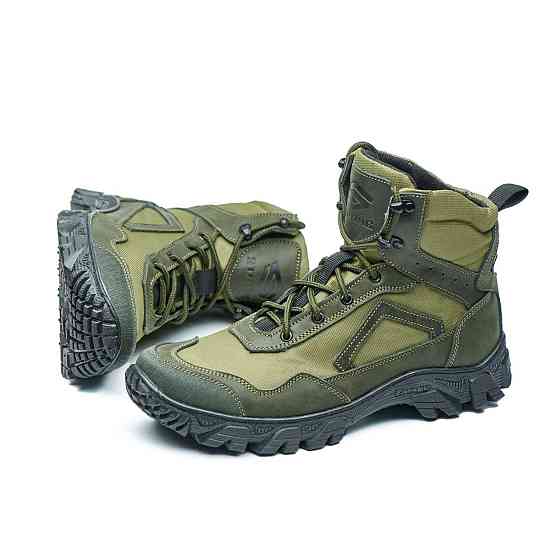 Черевики тактичні, берці. Шкіряні, кордура. Міцні. 205-Хакі 42 (28) Харків