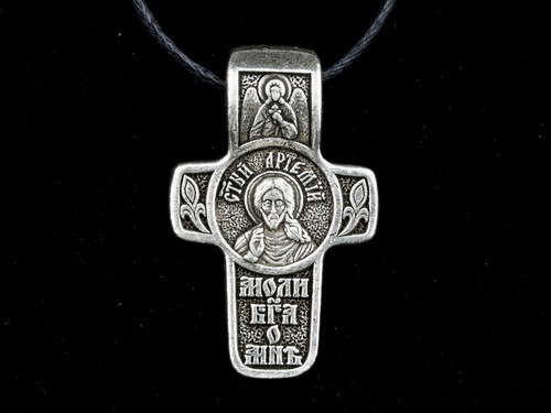 Натільна ікона іменна посріблена Артем Київ - фото 1