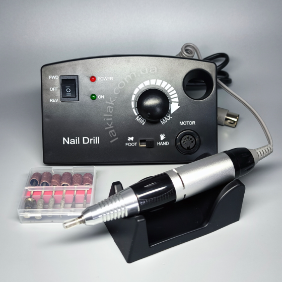 Фрезер для манікюру Nail Drill ZS-602 65W 45тис. об/хв (чорний) Херсон