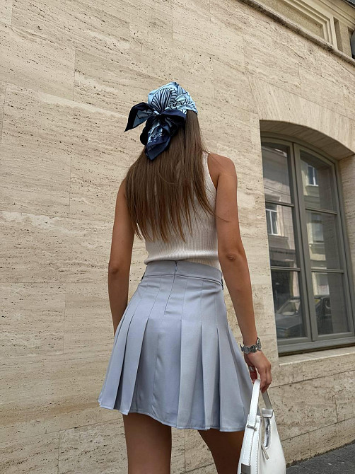 Жіноча базова спідниця костюмний креп Сірий, 44/46 Одеса - фото 3