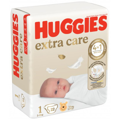Підгузки Huggies Extra Care Розмір 1 (2-5 кг) 22 шт (5029053583235) Вінниця - фото 1