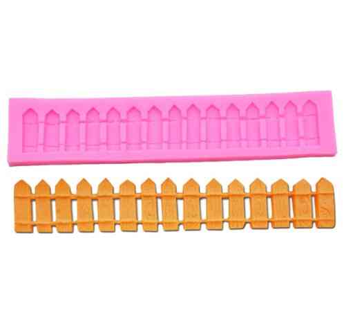 Молд силиконовый Забор 180 на 32 мм розовый Киев