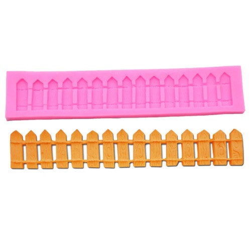 Молд силиконовый Забор 180 на 32 мм розовый Киев - изображение 4